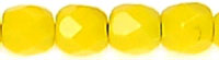 Fire-Polish 3mm (loose) : Opaque Yellow