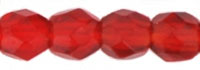 Fire-Polish 3mm (loose) : Siam Ruby