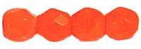 Fire-Polish 3mm (loose) : Opaque Bright Orange
