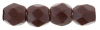 Fire-Polish 3mm (loose) : Opaque Chocolate