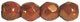 Firepolish 3mm (loose) : Luster - Opaque Rose/Gold Topaz