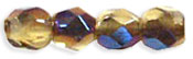 Fire-Polish 3mm (loose) : Blue Iris - Topaz