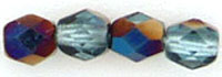 Fire-Polish 3mm (loose) : Blue Iris - Aquamarine