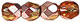Firepolish 3mm (loose) : Copper - Med Topaz