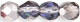 Firepolish 3mm (loose) : Crystal/Heliotrope