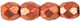 Firepolish 3mm (loose) : Matte - Metallic Copper