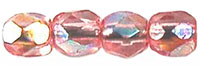 Fire-Polish 3mm (loose) : Coated - Milky Pink AB