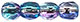 Firepolish 3mm (loose) : Dual Coated - Pink/Blue