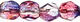 Fire-Polish 3mm (loose) : Dual Coated - Pink/Blue AB