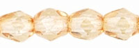 Fire-Polish 3mm (loose) : Luster - Transparent Champagne