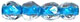 Firepolish 3mm (loose) : Crystal - Aqua-Lined