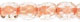 Firepolish 3mm (loose) : Crystal - Rose/Orange-Lined