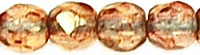 Fire-Polish 3mm (loose) : Luster Goldish - Lt Topaz