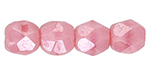 Fire-Polish 3mm (loose) : Luster - Pink Coral