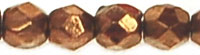 Fire-Polish 3mm (loose) : Topaz/Bronze