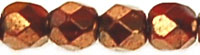 Fire-Polish 3mm (loose) : Siam Ruby/Bronze