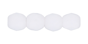 Fire-Polish 3mm (loose) : Matte - Opaque White