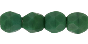 Fire-Polish 3mm (loose) : Matte - Dark Green