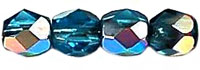 Fire-Polish 3mm (loose) : Dk Aquamarine - Vitral