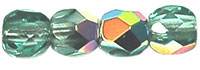 Fire-Polish 3mm (loose) : Teal - Vitral