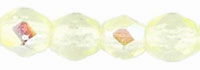 Fire-Polish 3mm (loose) : Citrine Yellow AB