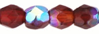 Fire-Polish 3mm (loose) : Siam Ruby AB