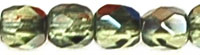 Fire-Polish 3mm (loose) : Bronze Iris - Lt Olivine