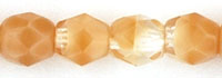 Fire-Polish 4mm (loose) : Crystal/Milky Lt Topaz