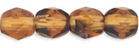 Fire-Polish 4mm (loose) : Dk Tortoise