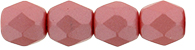 Fire-Polish 4mm (loose) : Powdery - Pastel Maroon