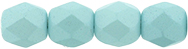 Fire-Polish 4mm (loose) : Powdery - Pastel Turquoise