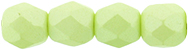 Fire-Polish 4mm (loose) : Powdery - Pastel Lime