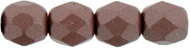 Fire-Polish 4mm (loose) : Powdery - Brown