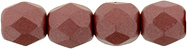 Fire-Polish 4mm (loose) : Powdery - Maroon