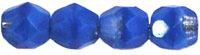 Fire-Polish 4mm (loose) : Sapphire/Crystal