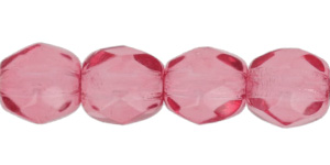 Fire-Polish 4mm (loose) : Coated - Fuchsia