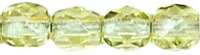 Fire-Polish 4mm (loose) : Lt Olivine