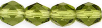 Fire-Polish 4mm (loose) : Olivine