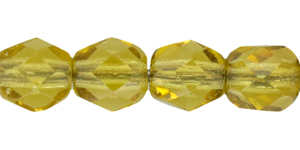 Fire-Polish 4mm (loose) : Dk Olivine