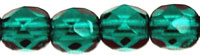 Fire-Polish 4mm (loose) : Dk Emerald