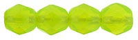 Fire-Polish 4mm (loose) : Milky Peridot