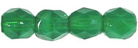 Fire-Polish 4mm (loose) : Milky Dk Peridot