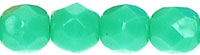 Fire-Polish 4mm (loose) : Green Turquoise