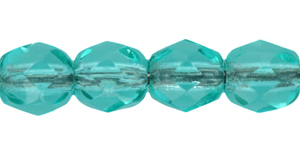 Fire-Polish 4mm (loose) : Teal