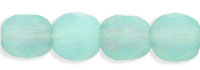 Fire-Polish 4mm (loose) : Milky Aqua