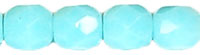 Fire-Polish 4mm (loose) : Opaque Sky Blue