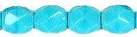 Fire-Polish 4mm (loose) : Blue Turquoise