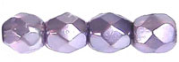 Fire-Polish 4mm (loose) : Crystal Pearl - Lavender