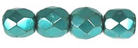 Fire-Polish 4mm (loose) : Crystal Pearl - Turquoise