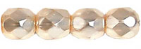 Fire-Polish 4mm (loose) : Crystal Pearl - Peach